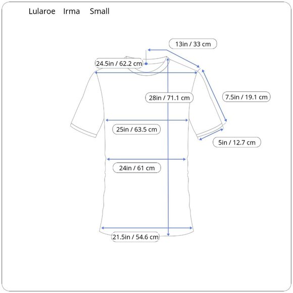 LulaRoe Small Irma Women's Designer 3/4 Sleeve Wide Neck Top - Picture 2 of 14